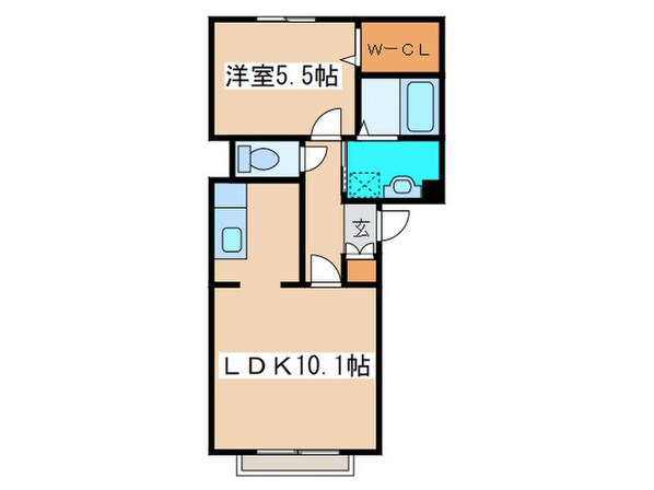 シャーメゾンＭⅠの物件間取画像